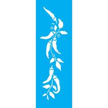Stencil Opa 10 x 30 cm - Pimentas I - 116 Stencil Opa 10 x 30 cm - Pimentas I - 116