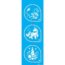 Stencil Opa 10 x 30 cm - Pinta Rosto Menina - 3508 Stencil Opa 10 x 30 cm - Pinta Rosto Menina - 3508