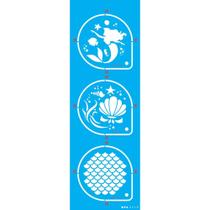 Stencil Opa 10 x 30 cm - Pinta Rosto Sereia - 3510 Stencil Opa 10 x 30 cm - Pinta Rosto Sereia - 3510