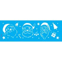 Stencil Opa 10 x 30 cm - Trio Papai Noel - 3700 Stencil Opa 10 x 30 cm - Trio Papai Noel - 3700