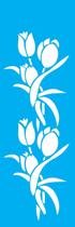 Stencil Opa 10X30 - 0972 - Flores Tulipas I