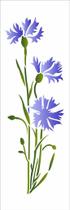 Stencil Opa 10x30 - Flores Centaurea Cyanus - OPA 3459