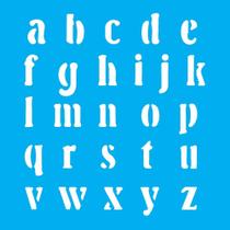 Stencil Opa 14 x 14 cm - Alfabeto II - 974