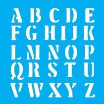 Stencil Opa 14 x 14 cm - Alfabeto III - 975