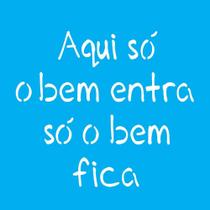 Stencil Opa 14 X 14 cm - Aqui só o Bem - 2212
