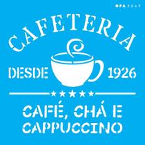 Stencil Opa 14 x 14 cm - Culinária Cafeteria - 3049 Stencil Opa 14 x 14 cm - Culinária Cafeteria - 3049