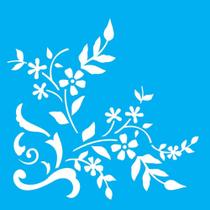 Stencil Opa 14 X 14 cm - Estamparia Flor - 2010