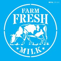 Stencil Opa 14 x 14 cm - FarmHouse Fresh Milk - 2922
