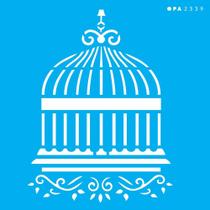 Stencil Opa 14 X 14 cm - Gaiola - 2339 Stencil Opa 14 X 14 cm - Gaiola - 2339