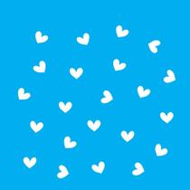 Stencil Opa 14 x 14 cm - Micro Corações - 1139