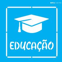 Stencil Opa 14 x 14 cm - Profissões Educação - 3090