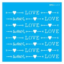 Stencil Opa 14x14 Estamparia Love 2433 Stencil Opa 14x14 Estamparia Love 2433