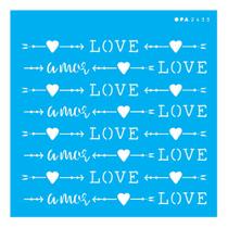 Stencil Opa 14x14 Estamparia Love 2433 Stencil Opa 14x14 Estamparia Love 2433