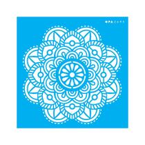 Stencil Opa 14x14 Mandala Flor Vitral 2695