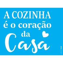 Stencil Opa 15 X 20 cm - A Cozinha é o Coração - 2701 Stencil Opa 15 X 20 cm - A Cozinha é o Coração - 2701