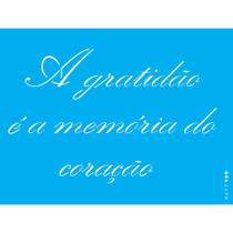 Stencil Opa 15 X 20 cm - A Gratidão - 2498 Stencil Opa 15 X 20 cm - A Gratidão - 2498