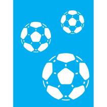 Stencil Opa 15 X 20 cm - Bolas de Futebol - 161
