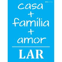 Stencil Opa 15 X 20 cm - Casa, Família e Amor - 2704 Stencil Opa 15 X 20 cm - Casa, Família e Amor - 2704