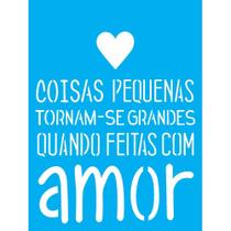 Stencil Opa 15 X 20 cm - Com Amor - 1754