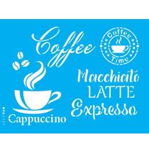 Stencil Opa 15 x 20 cm - Culinária Café - 3537