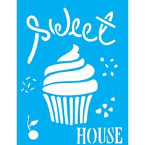 Stencil Opa 15 X 20 cm - Doces Sweet House - 2238 Stencil Opa 15 X 20 cm - Doces Sweet House - 2238