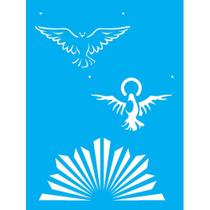 Stencil Opa 15 X 20 cm - Espírito Santo - 2217 Stencil Opa 15 X 20 cm - Espírito Santo - 2217