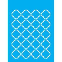 Stencil Opa 15 X 20 cm - Estamparia Grade Flor - 1214