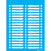 Stencil Opa 15 X 20 cm - Estamparia : Listras Irregulares - 3349