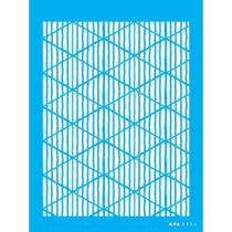 Stencil Opa 15 X 20 cm - Estamparia Losangos Listrados - 3304