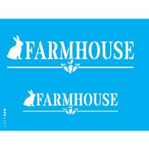 Stencil Opa 15 x 20 cm - Farmhouse Coelho I - 3483