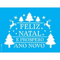Stencil Opa 15 X 20 cm - Feliz Natal III - 3289 Stencil Opa 15 X 20 cm - Feliz Natal III - 3289