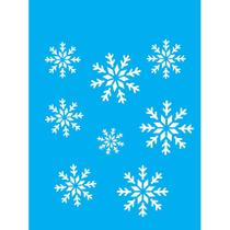 Stencil Opa 15 X 20 cm - Flocos de Neve - 1115