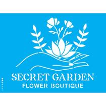Stencil Opa 15 X 20 cm - Frase Secret Garden - 3307 Stencil Opa 15 X 20 cm - Frase Secret Garden - 3307