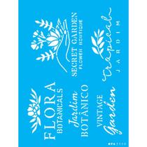 Stencil Opa 15 X 20 cm - Frases Para Jardim II - 3308