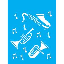 Stencil Opa 15 X 20 cm - Instrumentos Musicais - 426 Stencil Opa 15 X 20 cm - Instrumentos Musicais - 426