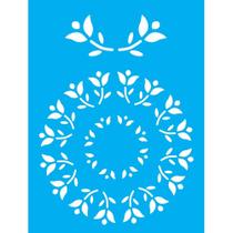 Stencil Opa 15 X 20 cm - Mandala Flores I - 169