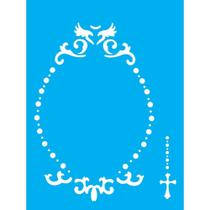 Stencil Opa 15 X 20 cm - Moldura Celestial - 2175
