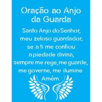 Stencil Opa 15 x 20 cm - Oração do Anjo - 1383