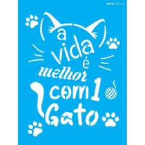 Stencil Opa 15 X 20 cm - Pet A Vida é Melhor - 3026