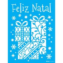Stencil Opa 15 X 20 cm - Presentes de Natal - 3282 Stencil Opa 15 X 20 cm - Presentes de Natal - 3282