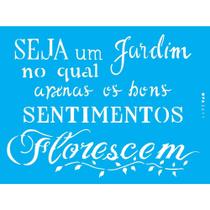 Stencil Opa 15 X 20 cm - Seja um Jardim - 2611 Stencil Opa 15 X 20 cm - Seja um Jardim - 2611