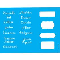 Stencil Opa 15 x 20 cm - Tag Temperos I - 3054