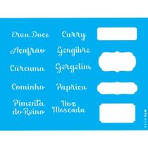 Stencil Opa 15 x 20 cm - Tag Temperos II - 3058