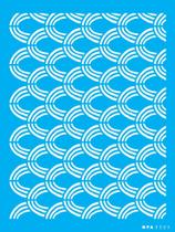 Stencil opa 15x20 - 3305 - estamparia tribal ondas