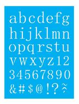 Stencil Opa 15x20 Alfabeto Minúsculo 2496