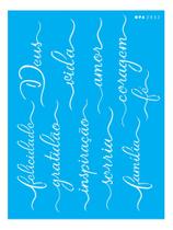 Stencil Opa 15x20 Palavras Lettering I 2832