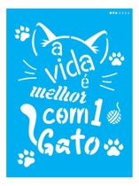 Stencil Opa 15x20 Pet Frase a Vida É Melhor 3026 Stencil Opa 15x20 Pet Frase a Vida É Melhor 3026
