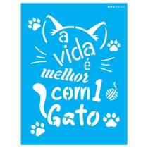 Stencil Opa 15x20 Pet Frase a Vida É Melhor 3026 Stencil Opa 15x20 Pet Frase a Vida É Melhor 3026