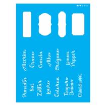 Stencil Opa 15x20 Tag Temperos I 3054