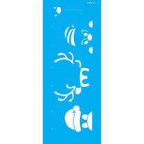 Stencil Opa 17 x 42 cm - Rena com Gorro - 3017